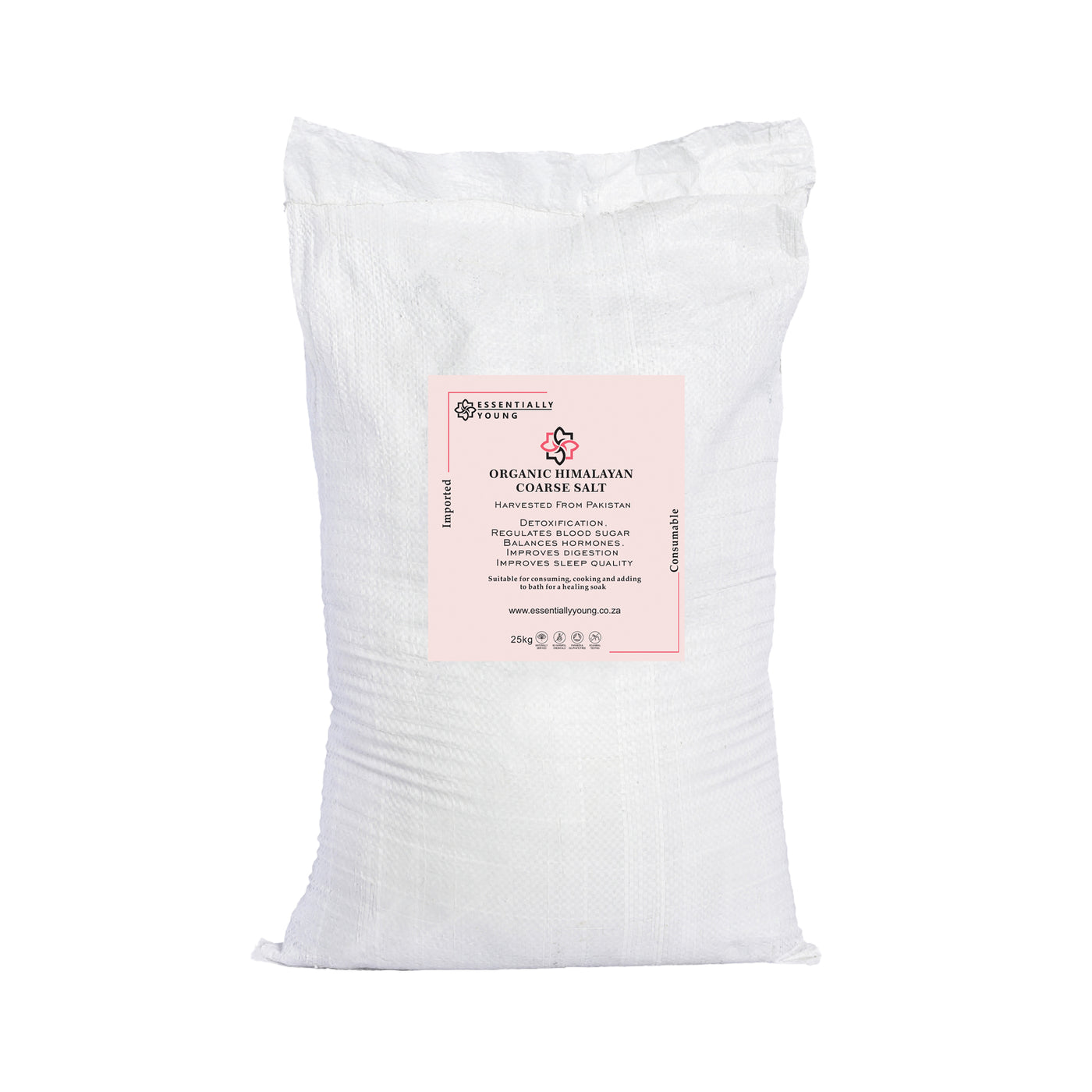 HIMALAYAN COARSE PINK SALT 25KG IMPORTED — Essentially Young